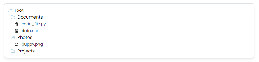 Styled File Explorer